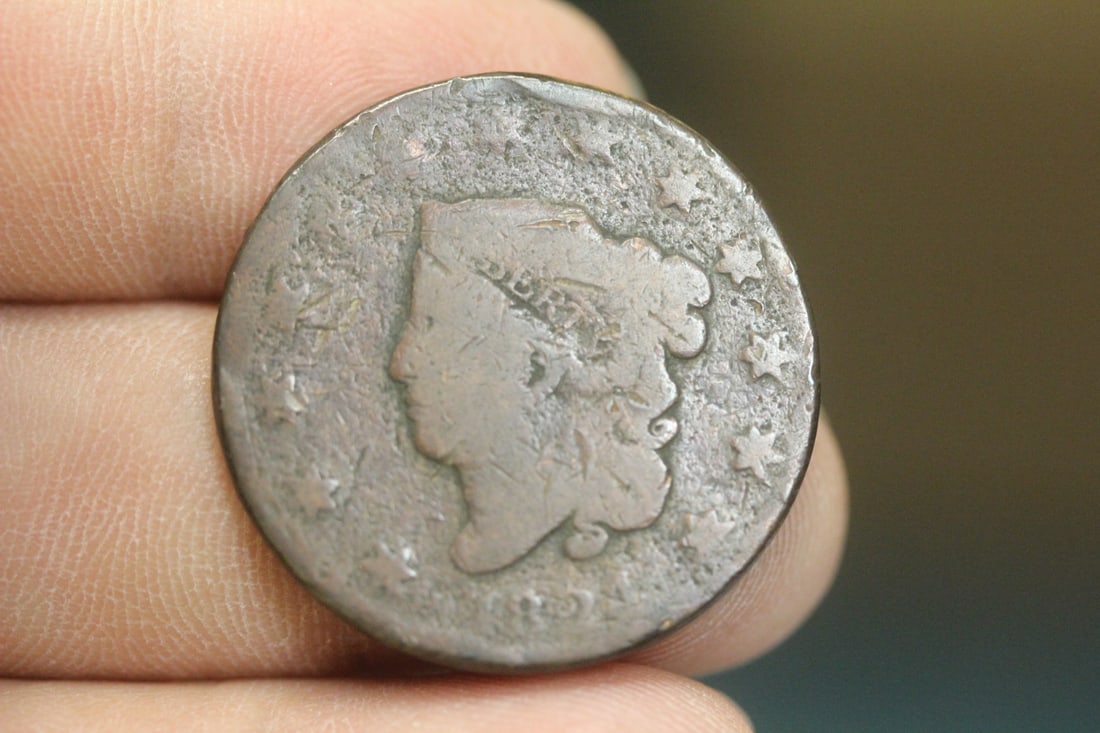 1824 Large Cent: as shown