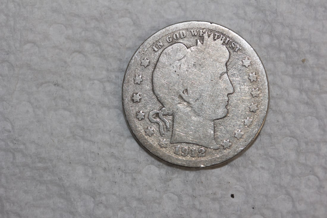 Barber Silver Quarter: as shown