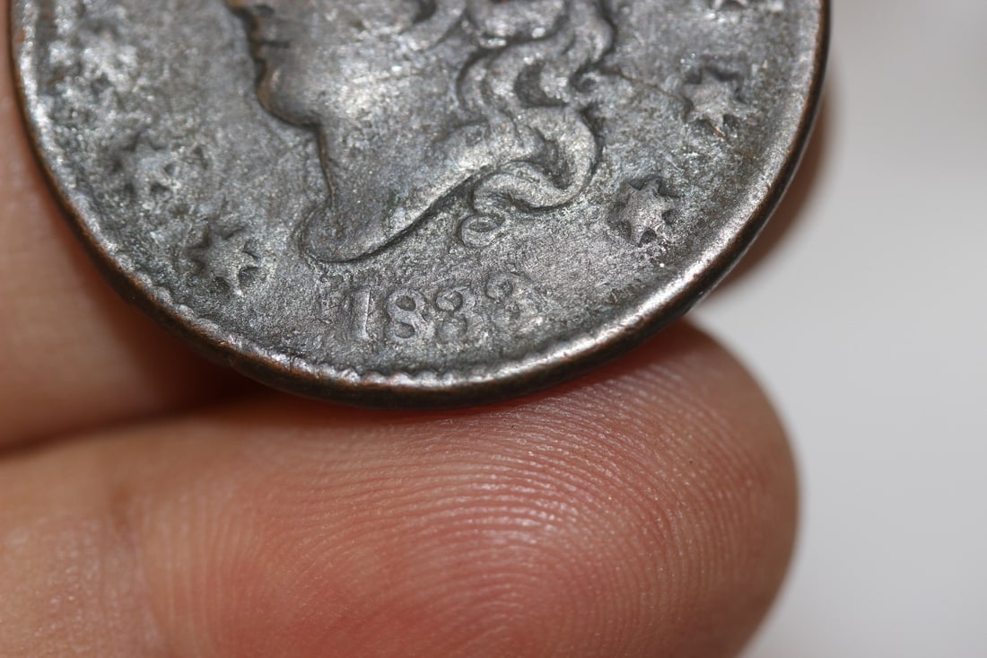 A 1833 Large Cent - 3