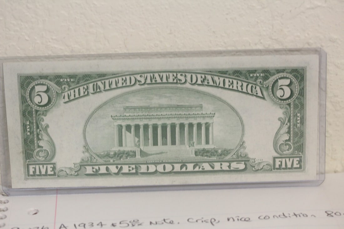 1934 $5.00 Note - 2