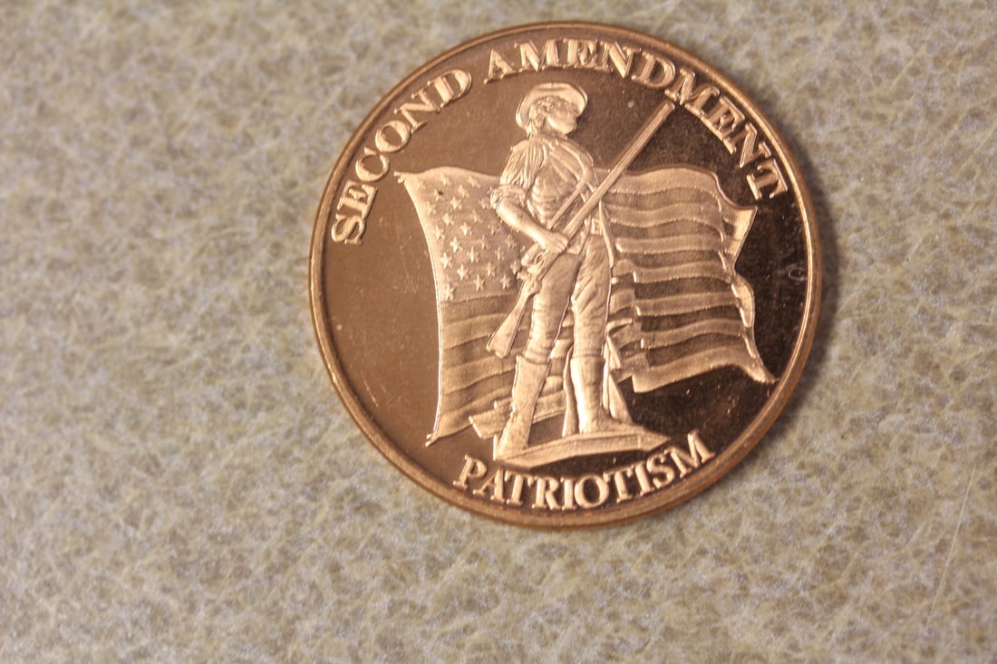 One Ounce Copper Round: as shown