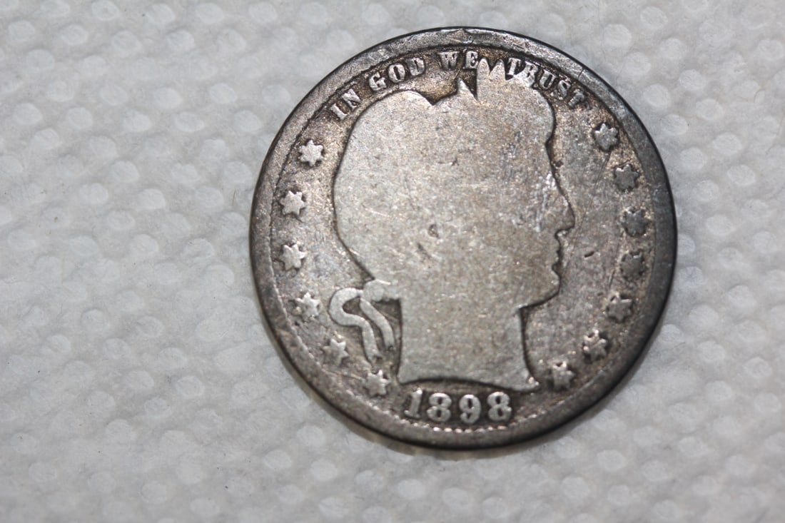 1898 Barber Quarter: as shown