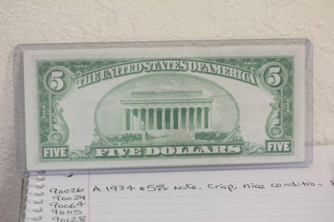 1934 $5.00 Note - 2