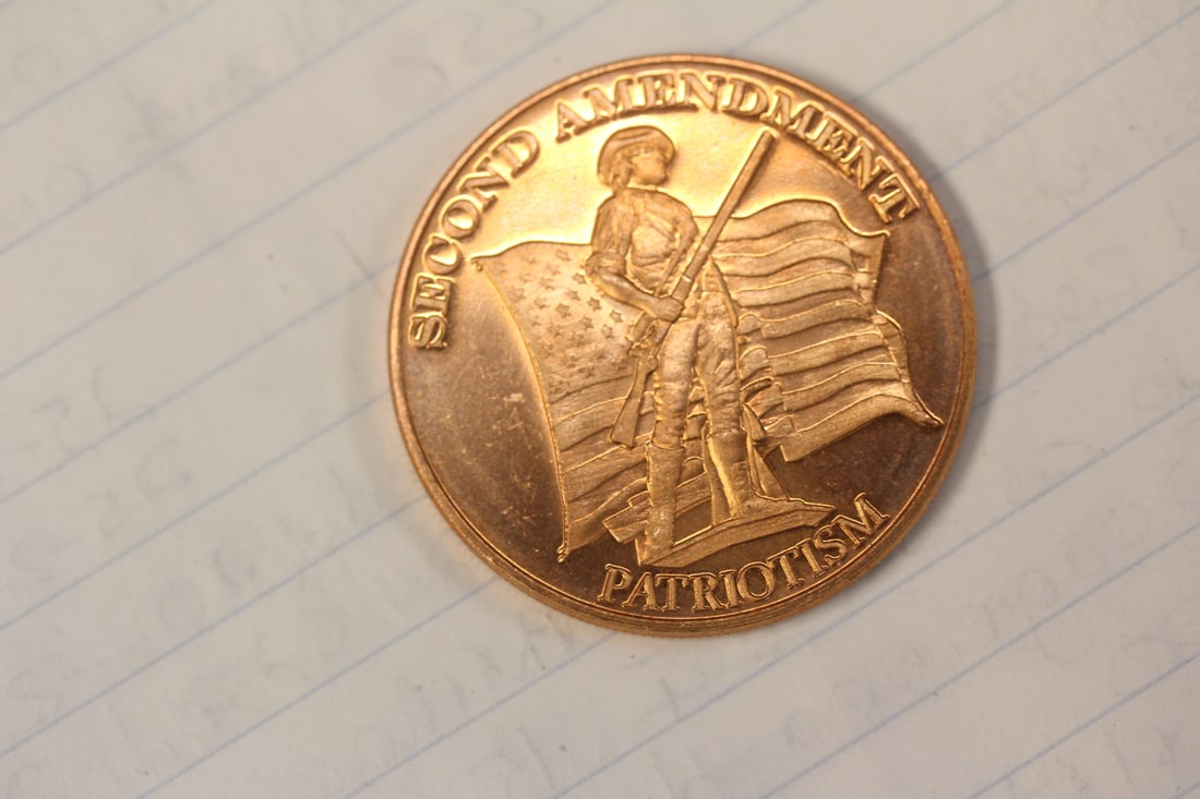 One Ounce Copper Round: as shown