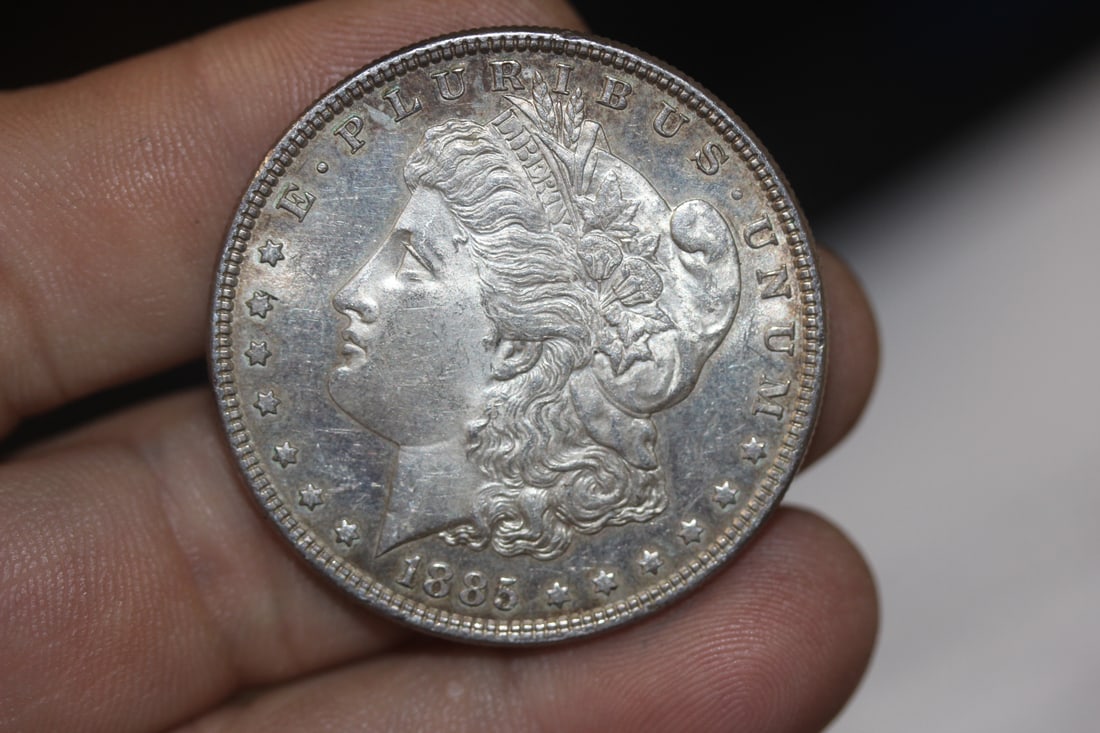 1885-P Morgan Silver Dollar: as shown