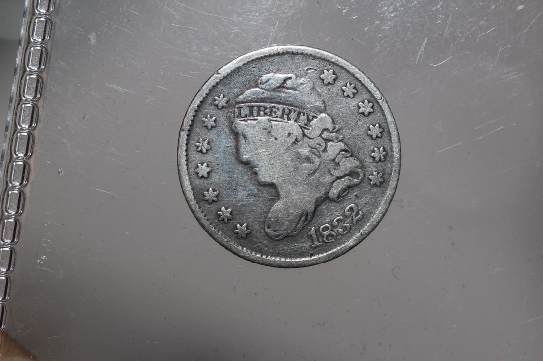 1832 Silver Busted Half Dime: as shown