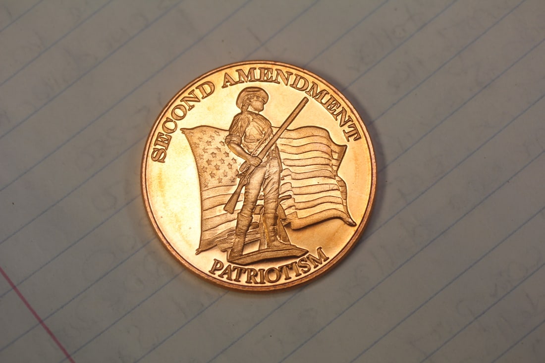 One Ounce Copper Round: as shown