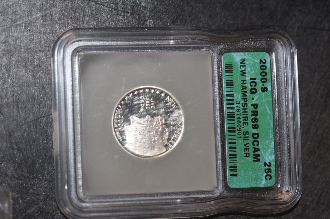 ICG Graded 2008-S Silver Quarters: PR69 - DCAM