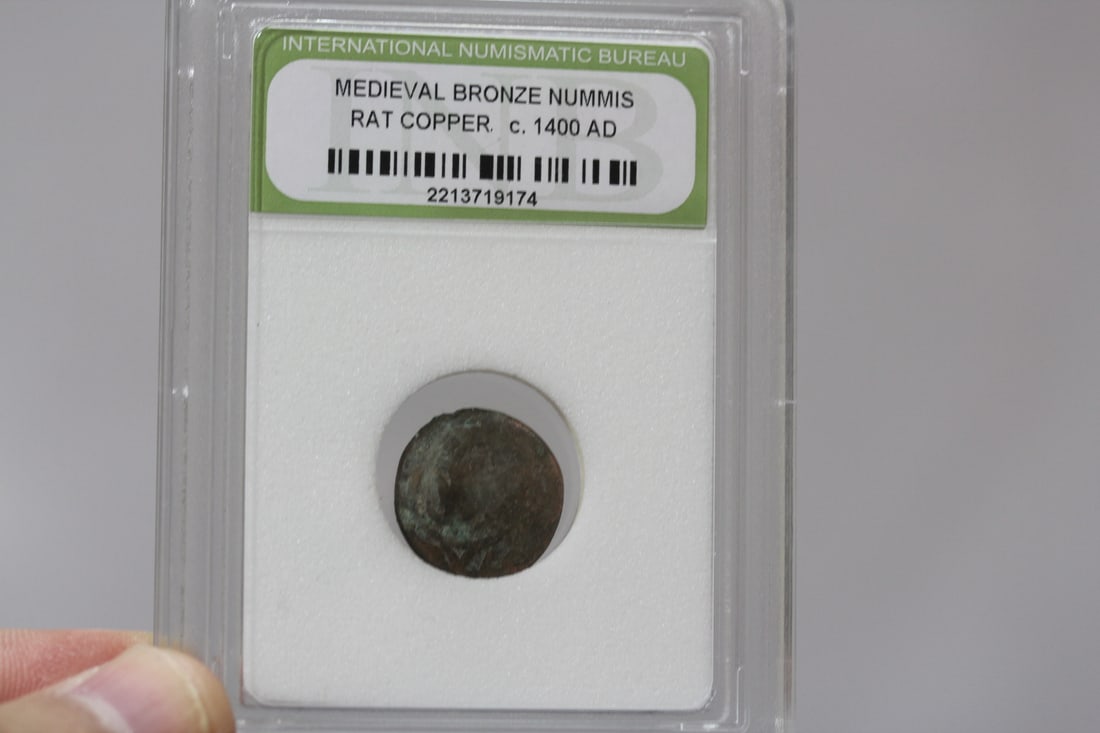 A Slabbed Medieval Bronze Nummis (1 of 3)