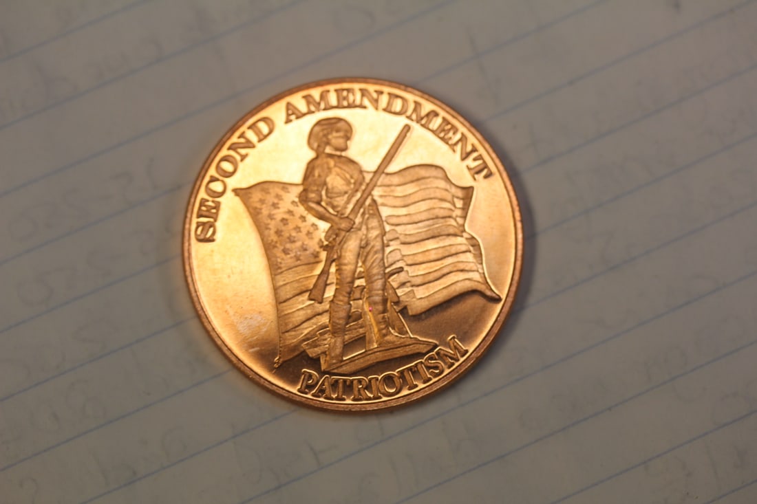 One Ounce Copper Round: as shown