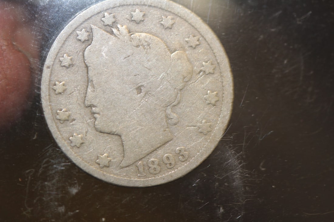 1893 V Nickel: as shown
