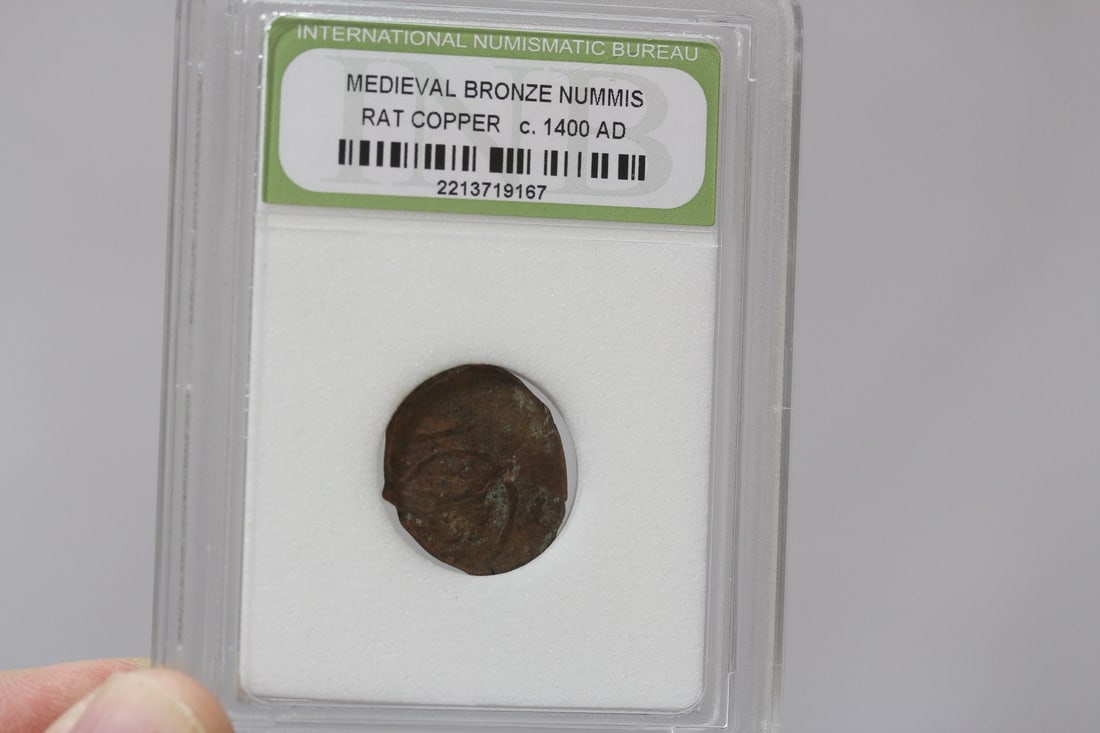 A Slabbed Medieval Bronze Nummis (1 of 4)