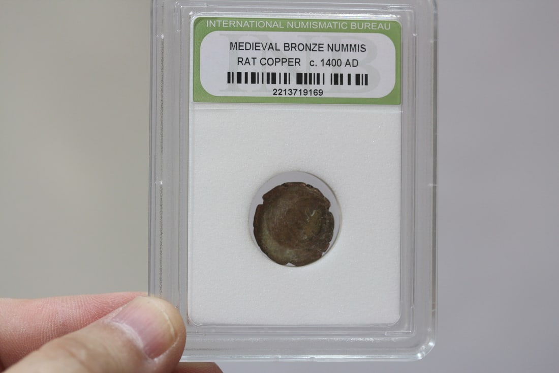 A Slabbed Medieval Bronze Nummis (1 of 4)