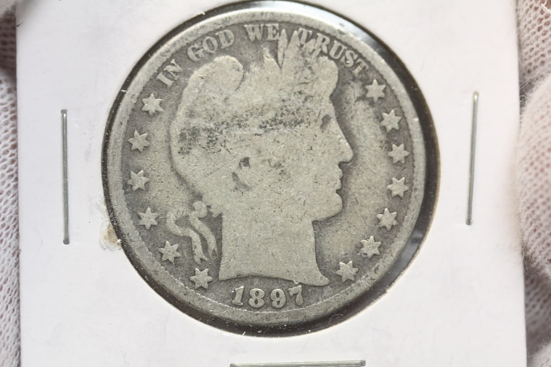 1897 Barber Half Dollar: as shown