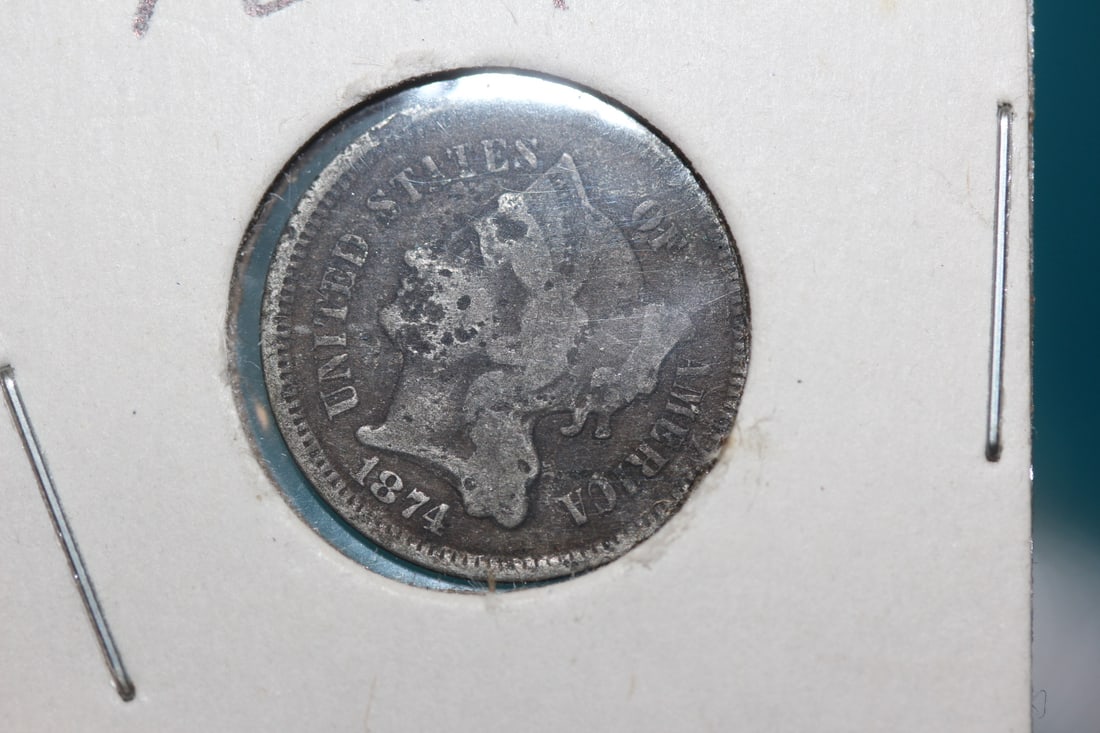 1874 Three Cent Nickel: key date