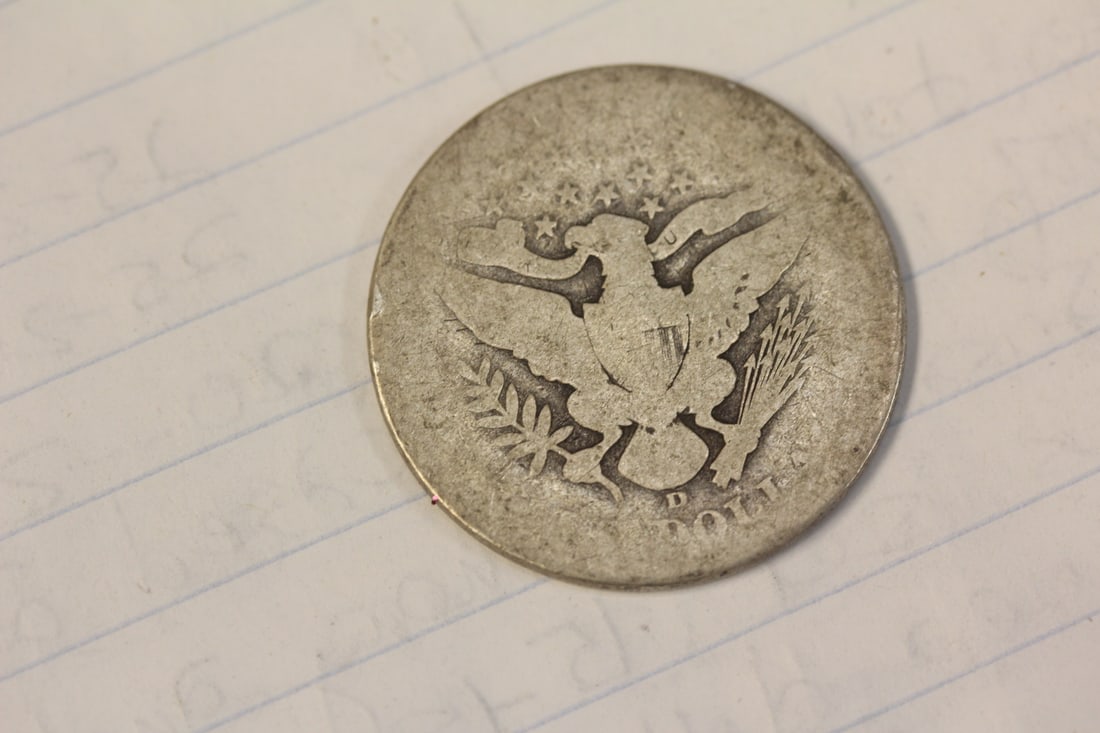 1908-D Barber Silver Half Dollar - 2