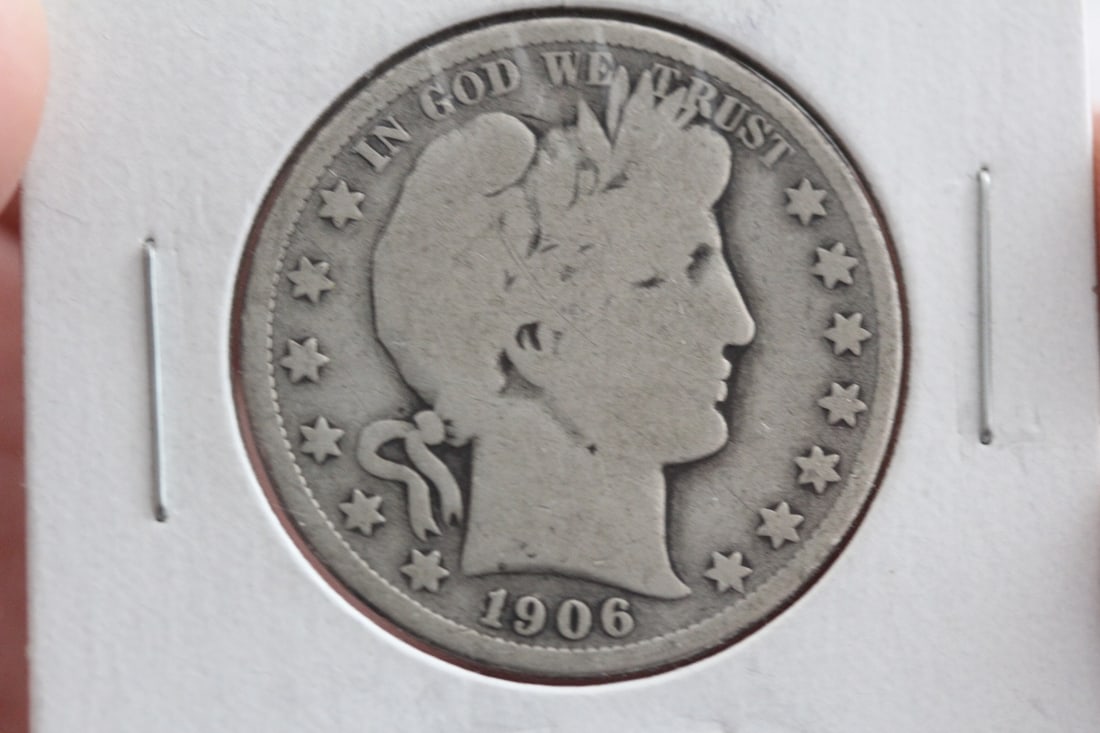 1906-S Barber Half Dollar (1 of 3)