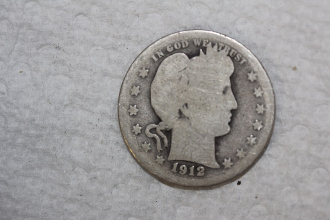 Barber Silver Quarter: as shown
