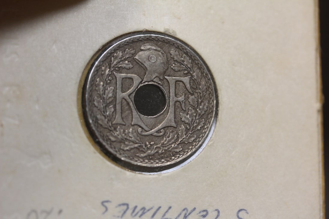 1918 French 5 Centimes: World War I. coin