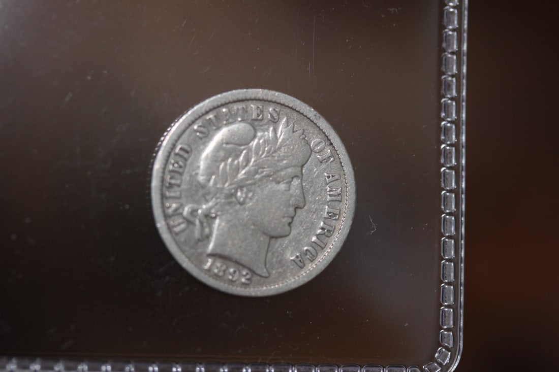 1892-o Silver Barber Dime: 90% silver