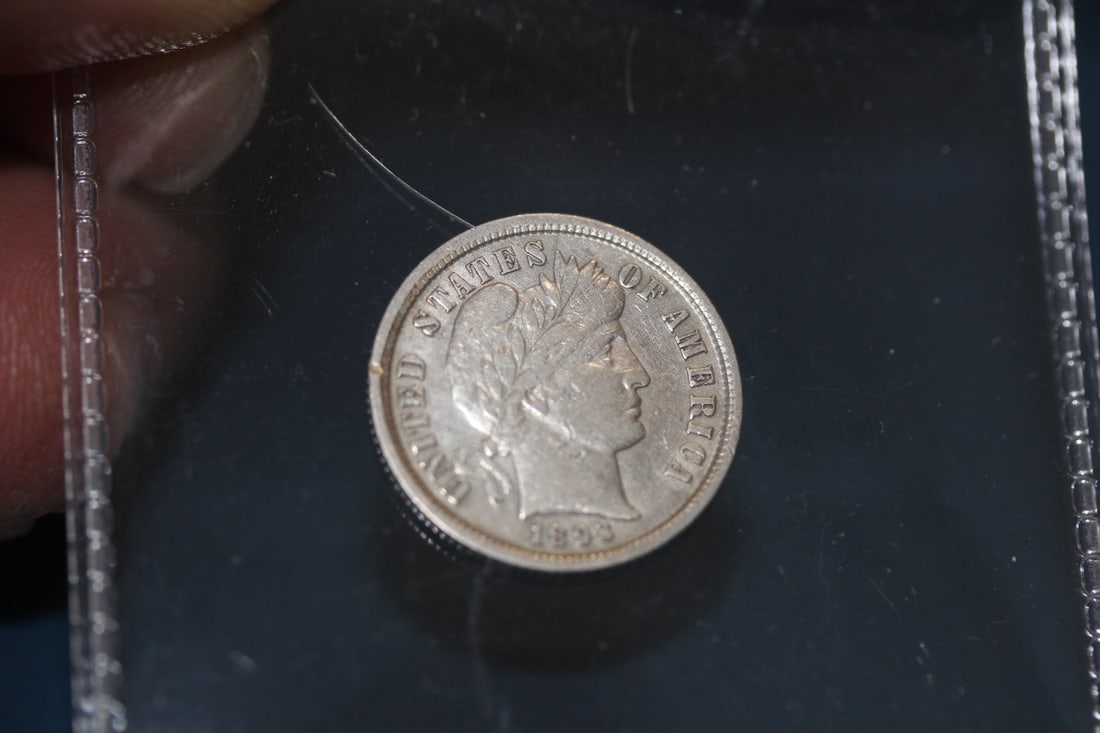 1893 Silver Barber Dime: 90% silver