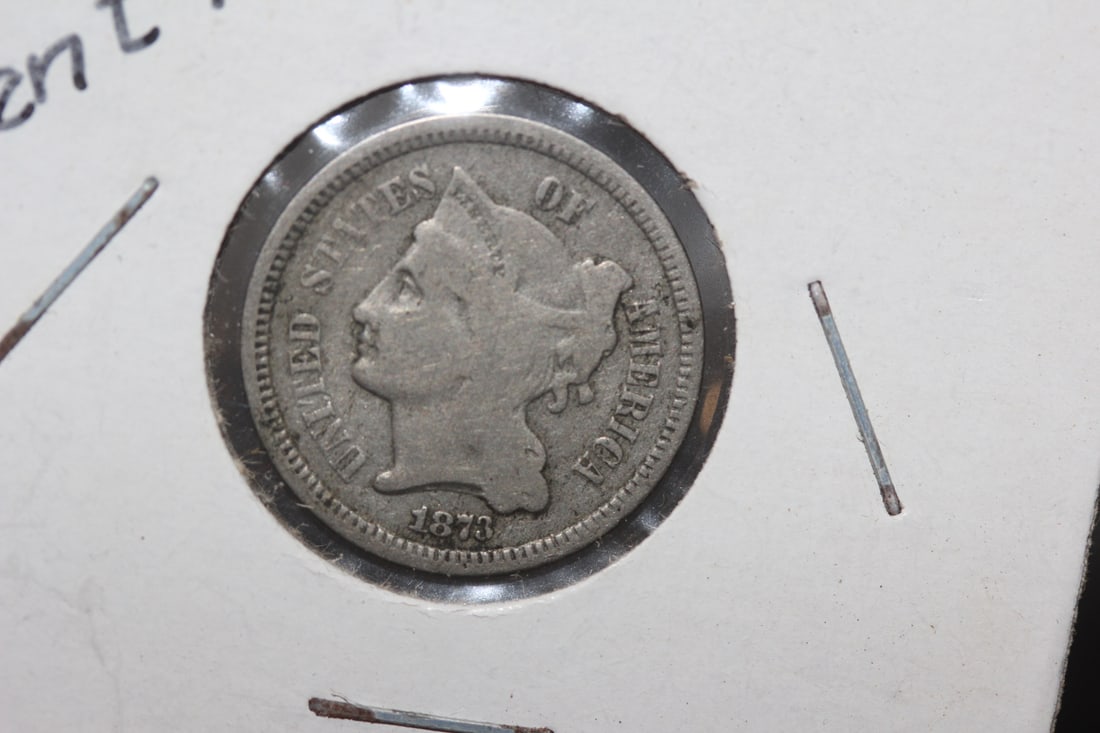 1873 Three Cent Nickel: as shown