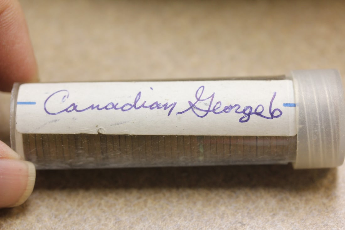 Roll of Canada King George VI One Cent: as shown