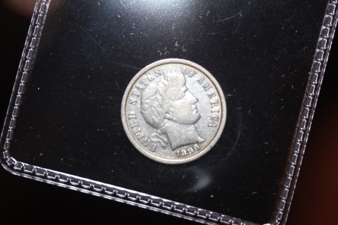 1896 Silver Barber Dime: 90% silver