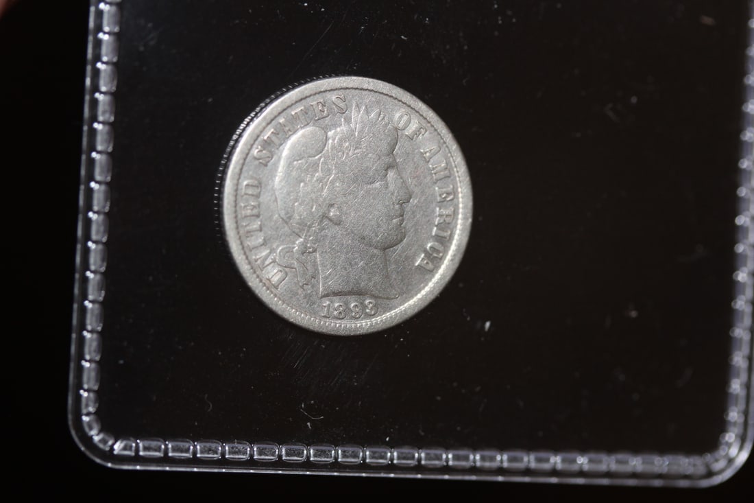 1893 Silver Barber Dime: 90% silver