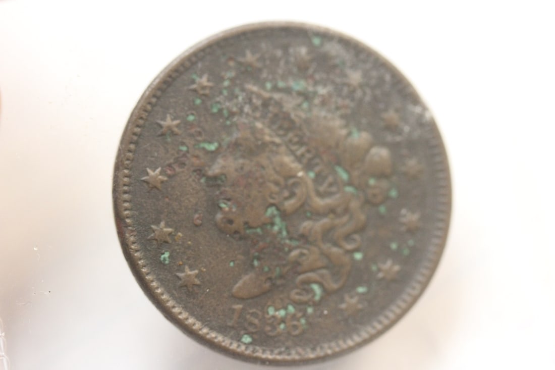 1836 Large Cent: as shown