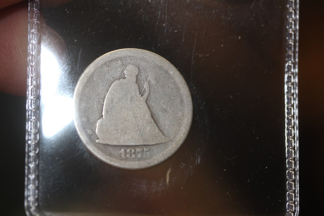 1875-S 20 Cent Silver Piece: as shown