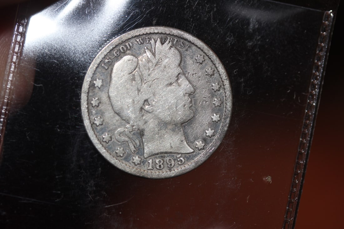 1895-s Barber Silver Quarter: key date