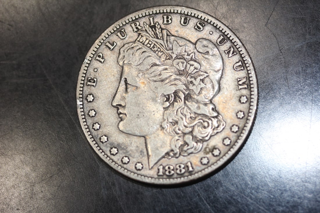 1881-S Morgan Silver Dollar: as shown