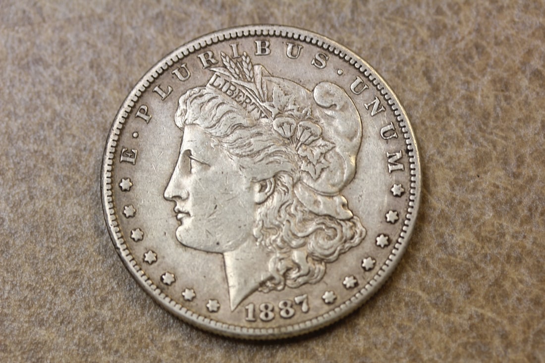1887-S Morgan Silver Dollar: as shown