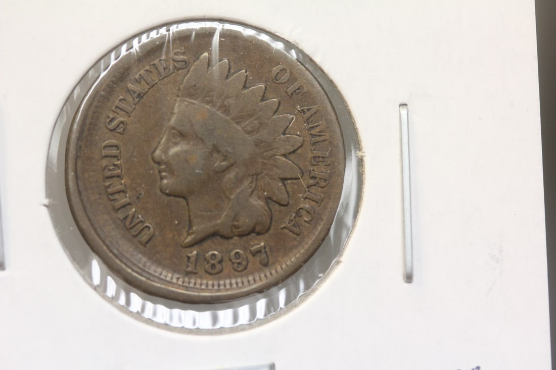 Off Center 1897 Indian Head Cent (1 of 5)