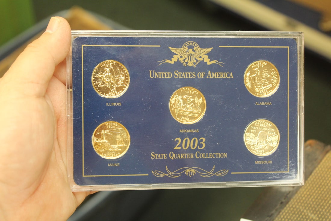 2003 Gold Plated 5 Quarters Collection: as shown