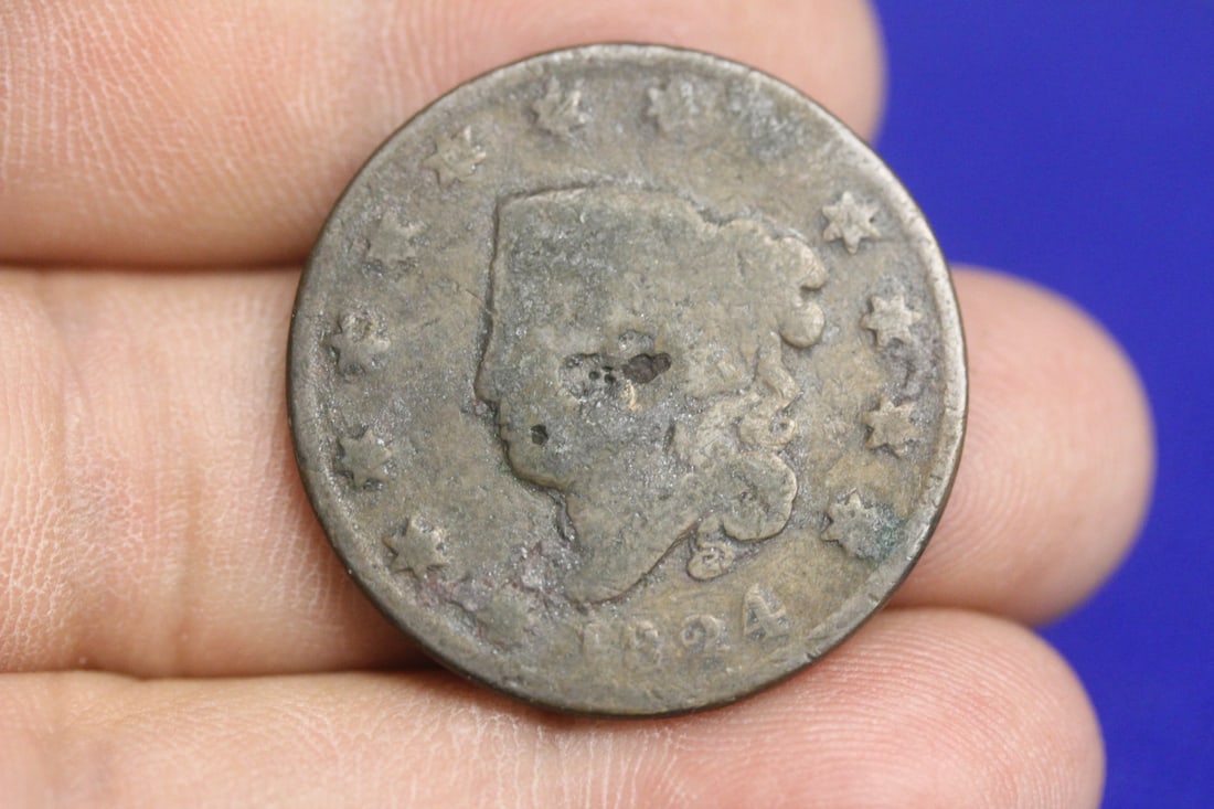 An 1824 Large Cent: as shown
