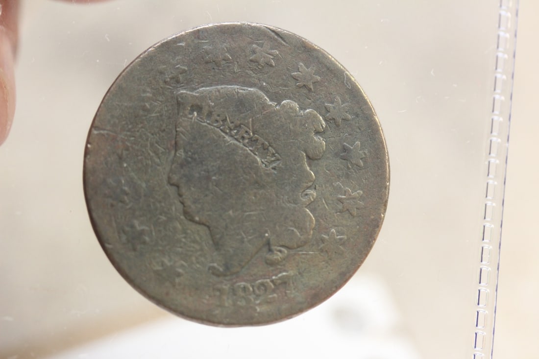 1827 Large Cent: as shown