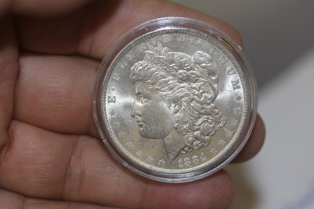 1884-O Morgan Silver Dollar: beautiful condition