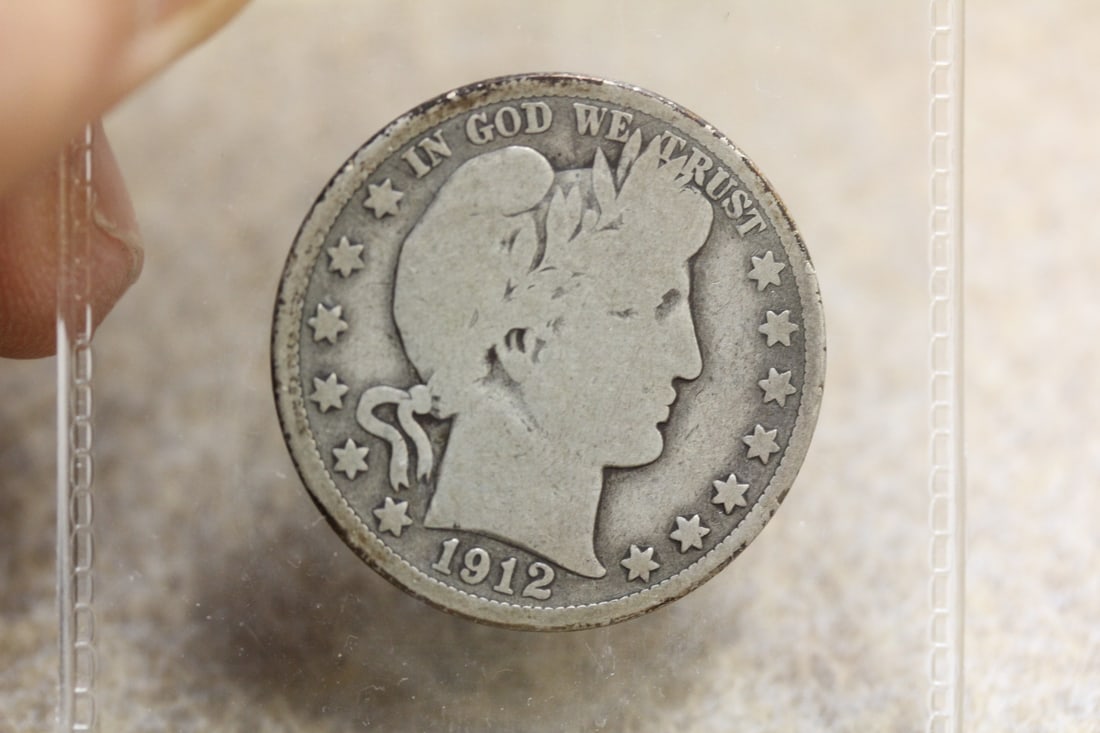 1912-D Barber Silver Half Dollar: as shown