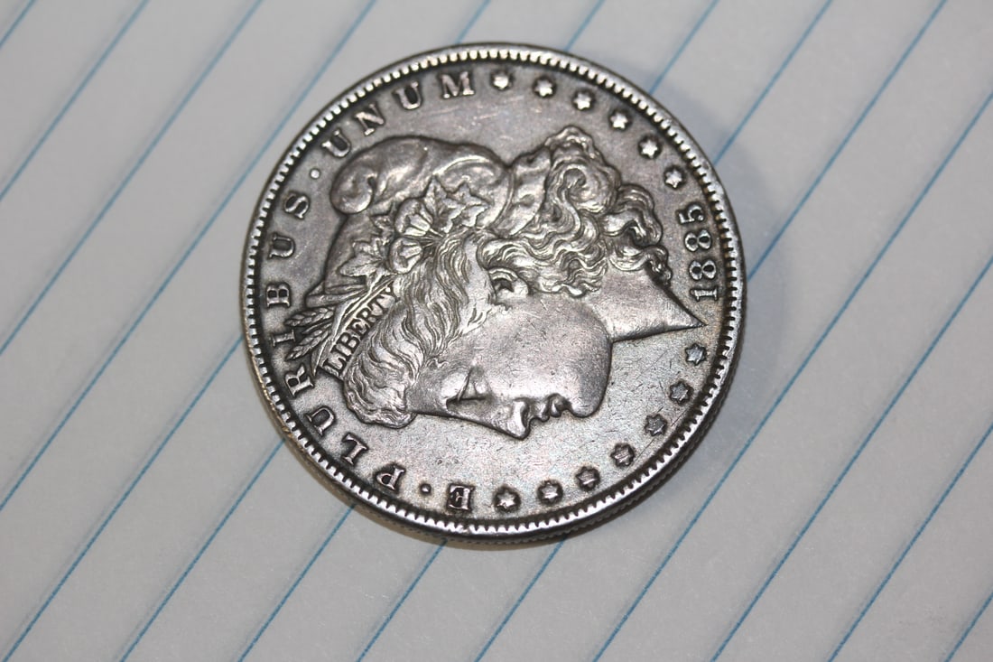 1885-P Morgan Silver Dollar: as shown