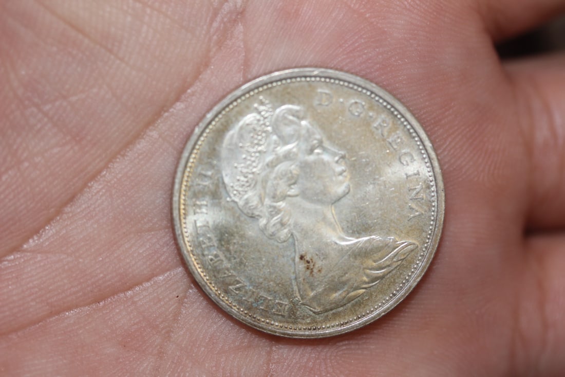 1965 Canada Half Dollar Silver coin: as shown