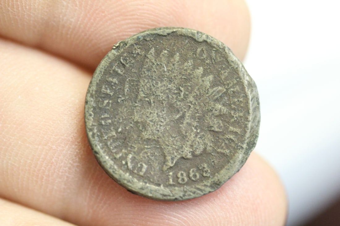 1863 Civil War Era Indian Head Cent: as shown