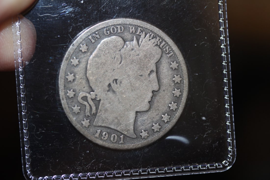 1901-o Barber Silver Half: as shown