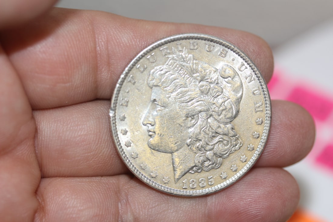 1885 Morgan Silver Dollar: 90% silver