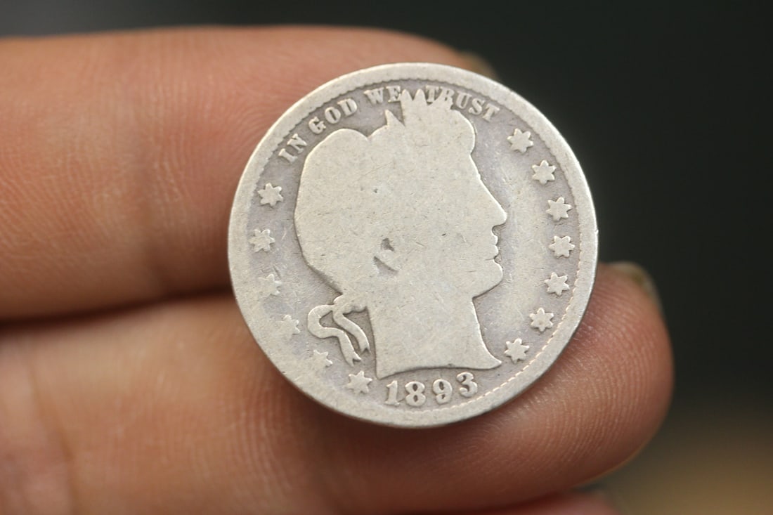 1893 Barber Quarter: as shown