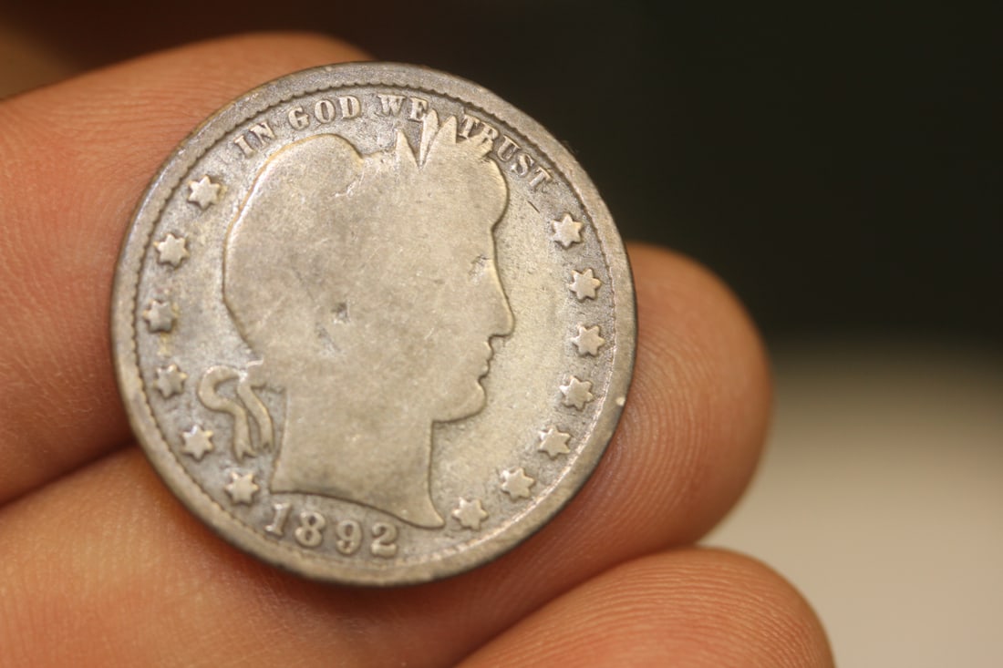 1892 Barber Quarter: as shown