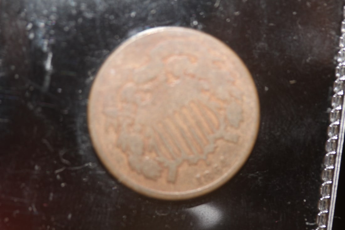 Civil War Era 1864 Two Cent Piece: as shown