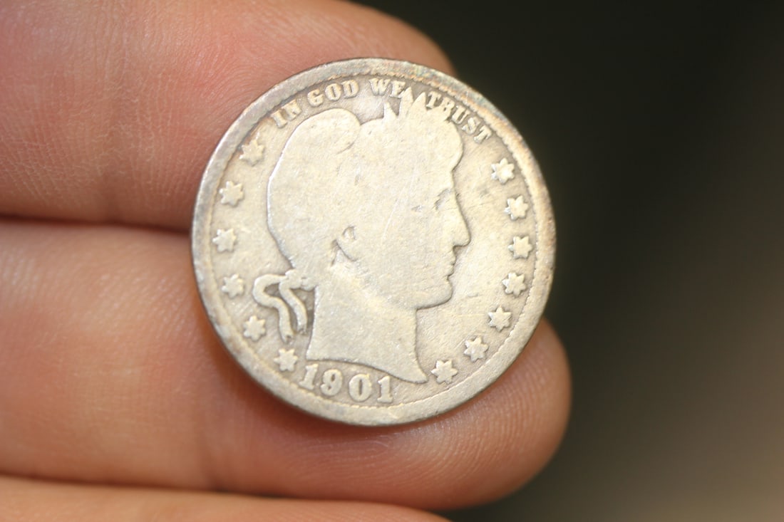 1901 Barber Quarter: as shown