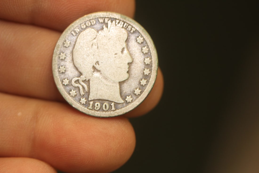 1901 Barber Quarter: as shown